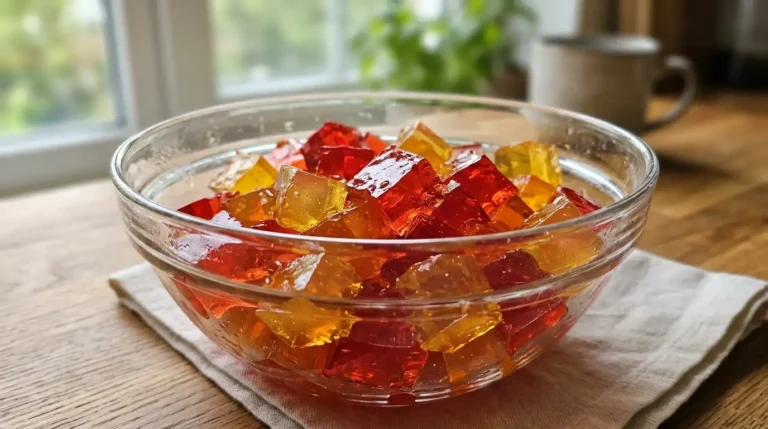 Dr Jennifer Ashton gelatin trick recipe prepared in a glass bowl