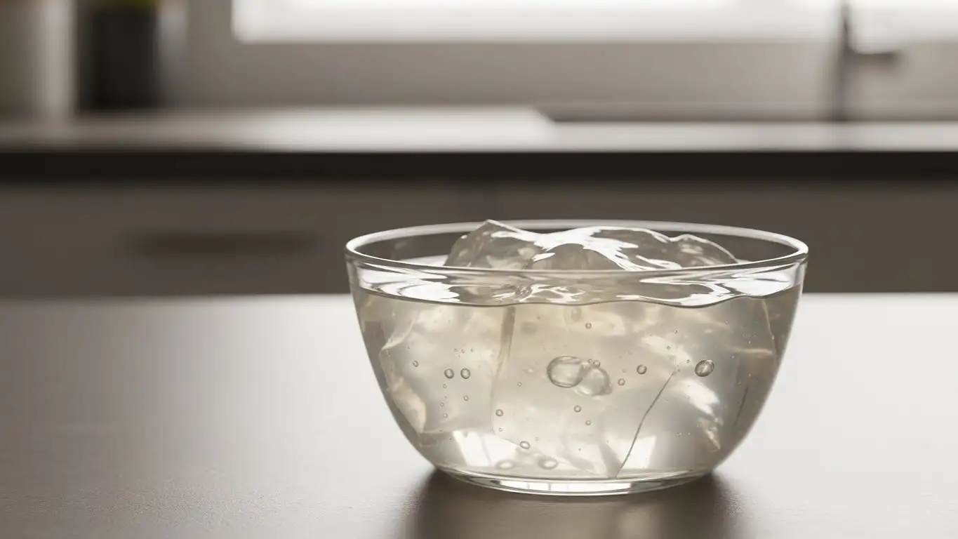 Dessert à base de gélatine adapté à une alimentation bariatrique