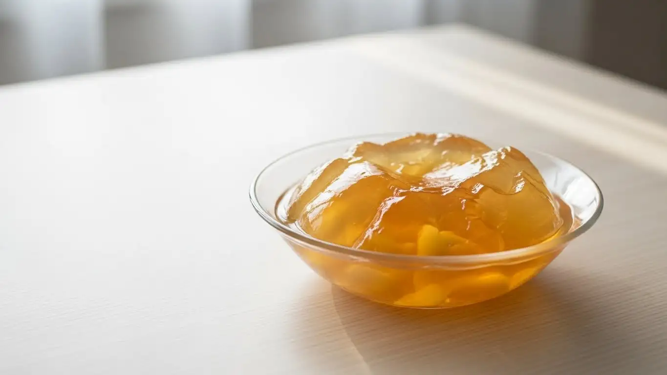 Gélatine bariatrique maison préparée avec des ingrédients simples et naturels