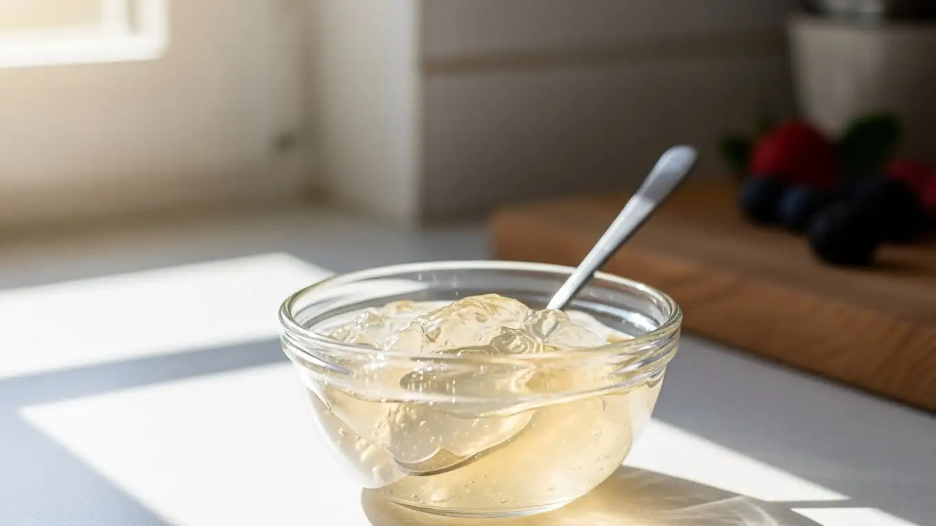 Recette de gélatine bariatrique à texture souple après chirurgie